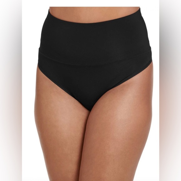 Jockey Skimmies‎ 360° 3-Pack Smoothing black Thong Panty Set size medium new - Picture 1 of 5